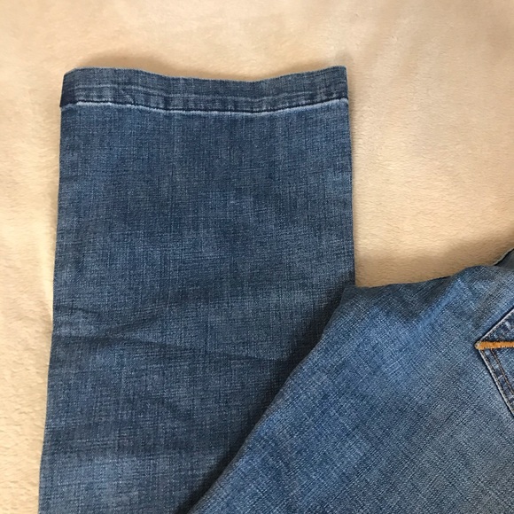 Willi Smith Wide Leg Blue Jeans - Size 4 - Picture 3 of 11